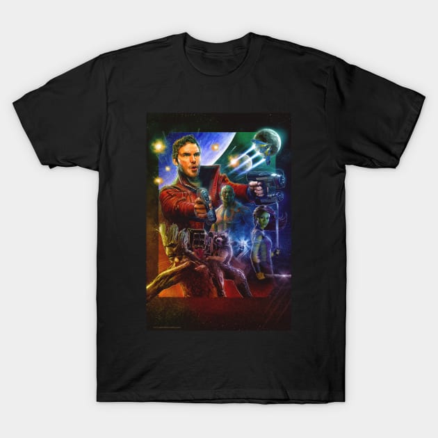 Guardians of the Galaxy T-Shirt by spaceboycomics